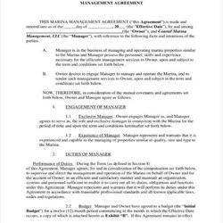 Business Manager Contract Templates Word Pages Docs Management Agreement Template Contracts