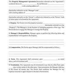 Matchless Property Management Agreement Template Fill Out Sign Online And Print Big