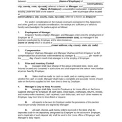 Worthy General Manager Employment Contract Template Fill Out Sign Online Large