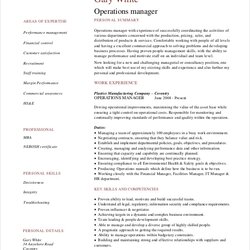 Legit Operations Manager Resume Free Sample Example Format Security Examples Template Templates Business