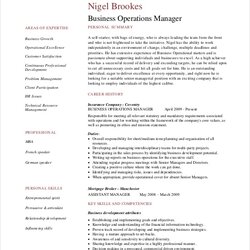 Champion Operations Manager Resume Free Sample Example Format Business Template Operation Examples Objective