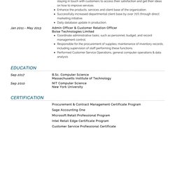 Spiffing Operations Manager Resume Sample In Min