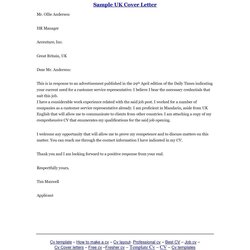 Cover Letter Examples Template Example Resume Layout