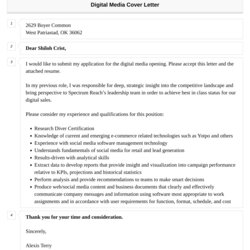 Sterling Digital Media Cover Letter Velvet Jobs