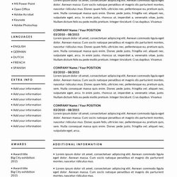 Magnificent Resume Templates For Mac Awesome Word Apple