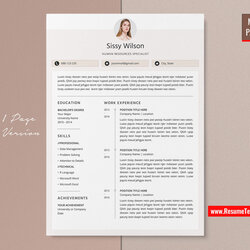 Excellent For Mac Pages Modern Template Resume With Vitae Letter Curriculum Professional Creative Simple