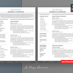 Splendid For Mac Pages Simple Template Resume Vitae Curriculum Professional Modern Creative Editable Job