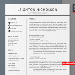 Preeminent For Mac Pages Simple Template Resume Vitae Curriculum Professional Modern Creative Editable Job