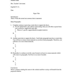 Perfect Format Edition Template Download Thesis Writing For