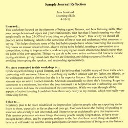 Admirable Best Ideas Of Introduction To Reflective Essay Write Online Writing Journal Example Sample Examples