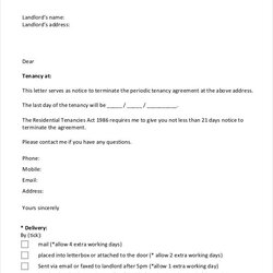 Fantastic Landlord Sample Commercial Lease Termination Letter Template Tenant Delimiter Collation Free
