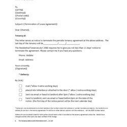 Charger Notice Of Lease Termination Letter From Landlord To