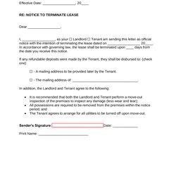 How To Write Rental Lease Termination Letter Form