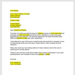 Super Landlord Lease Termination Letter Template