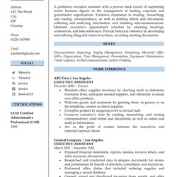 Resume Samples For Free Sample Writing Professional Job Services Preview Industry Specific