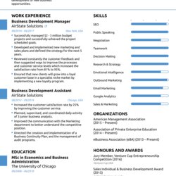 Exceptional Resume English Professional Template