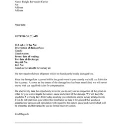 Outstanding Free Claim Letter Examples How To Write