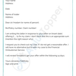 Very Good Sample Claim Letters Format Examples And How To Write Example Of Insurance Letter