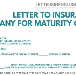 Great Insurance Claim Letter Template Of Experience Car Maturity
