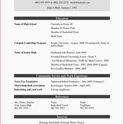 The Highest Standard Simple Resume Format Download In Ms Word College Template For Demo Resumes Students Free