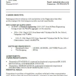 The Highest Quality Resume Format Free Download
