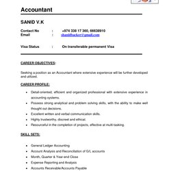Resume India Create Beautiful And Professional In Minutes Template Sample Format Accountant Bank Fresh