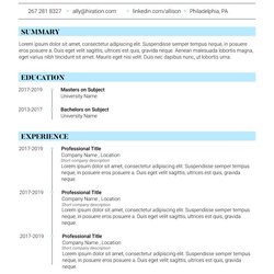 Out Of This World Best Resume Builder Universal