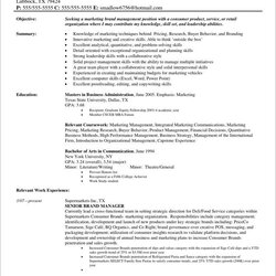 Very Good Sample Resumes Marketing Manager Google Search Resume Objective Examples Template Job Professional
