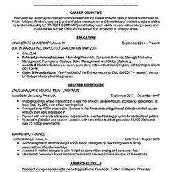 Admirable Marketing Intern Resume Sample Writing Tips Companion Examples Objective Samples Internship College
