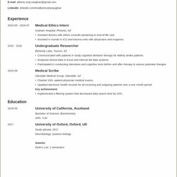 Best Resume Format For Medical Students Example Gallery