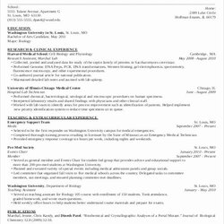 Out Of This World Medical School Resume Template Beautiful For Mo Harvard Great