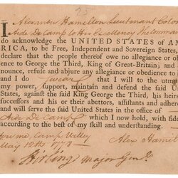 Superlative Alexander Hamilton Personal Artifacts Google Search Oath Allegiance Founding Washington