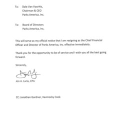 Champion Resignation Letter Free Printable Documents