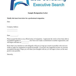 Wizard Resignation Letter Template Word Collection Sample