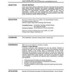 Cool Resume Objective Statement Examples For Law Enforcement Criminology Railroad Objectives Conductor
