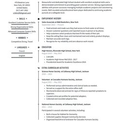 High School Student Resume Examples Writing Tips Free Guide