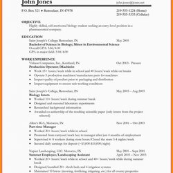 Champion Student Resume Objective Examples Free Letter Templates Fundamental Biology