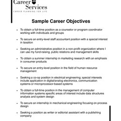 Sublime Pin On Resume Career Free Objective Objectives Statements