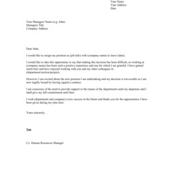 Terrific Resignation Letter Word Doc Sample Format Professional Example Template Write Simple Samples