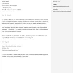 Preeminent Cover Letter Sample For Internship With No Experience Original Write