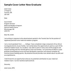 Splendid Sample Cover Letter For Jobs Example Graduate