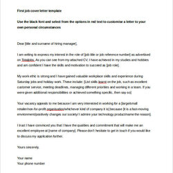 Wizard Cover Letter Examples First Job Sample Word Template Free Downloads