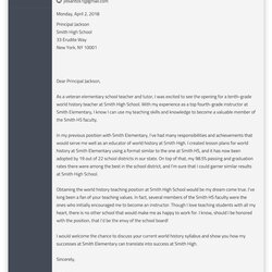 Brilliant Examples Of Cover Letters For Job Letter Example Write Teacher Jill Santos Min