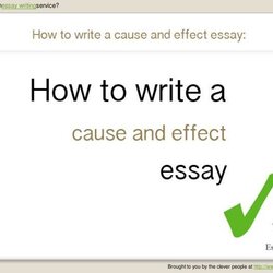 Fine How To Write Cause And Effect Essay Writing Paragraph College Examples Bibliography Word Topics Effects