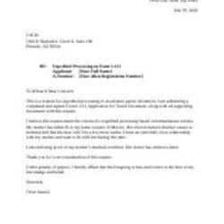 Excellent Sample Cover Letter Expedited Processing Your Street