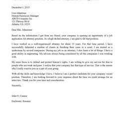 Worthy Attorney Cover Letter Lawyer Template Law Templates Position