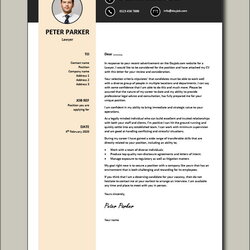 Brilliant Free Lawyer Cover Letter Example