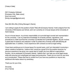 Very Good In House Lawyer Cover Letter Examples Sample