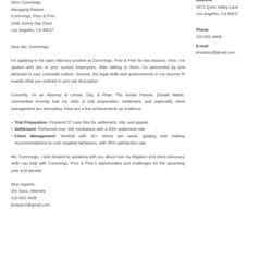 Attorney Cover Letter Samples Writing Guide Example Template Vibes