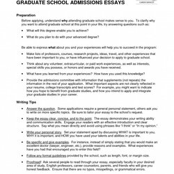 Terrific Essay Example Application Format How To Write Grad School Graduate Sample Template Examples Letter